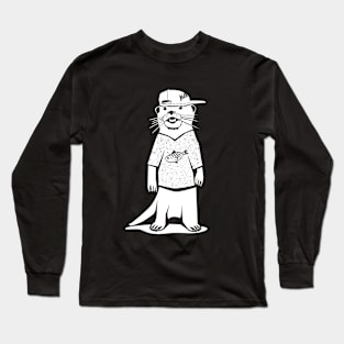 Seth the Otter Solid Long Sleeve T-Shirt